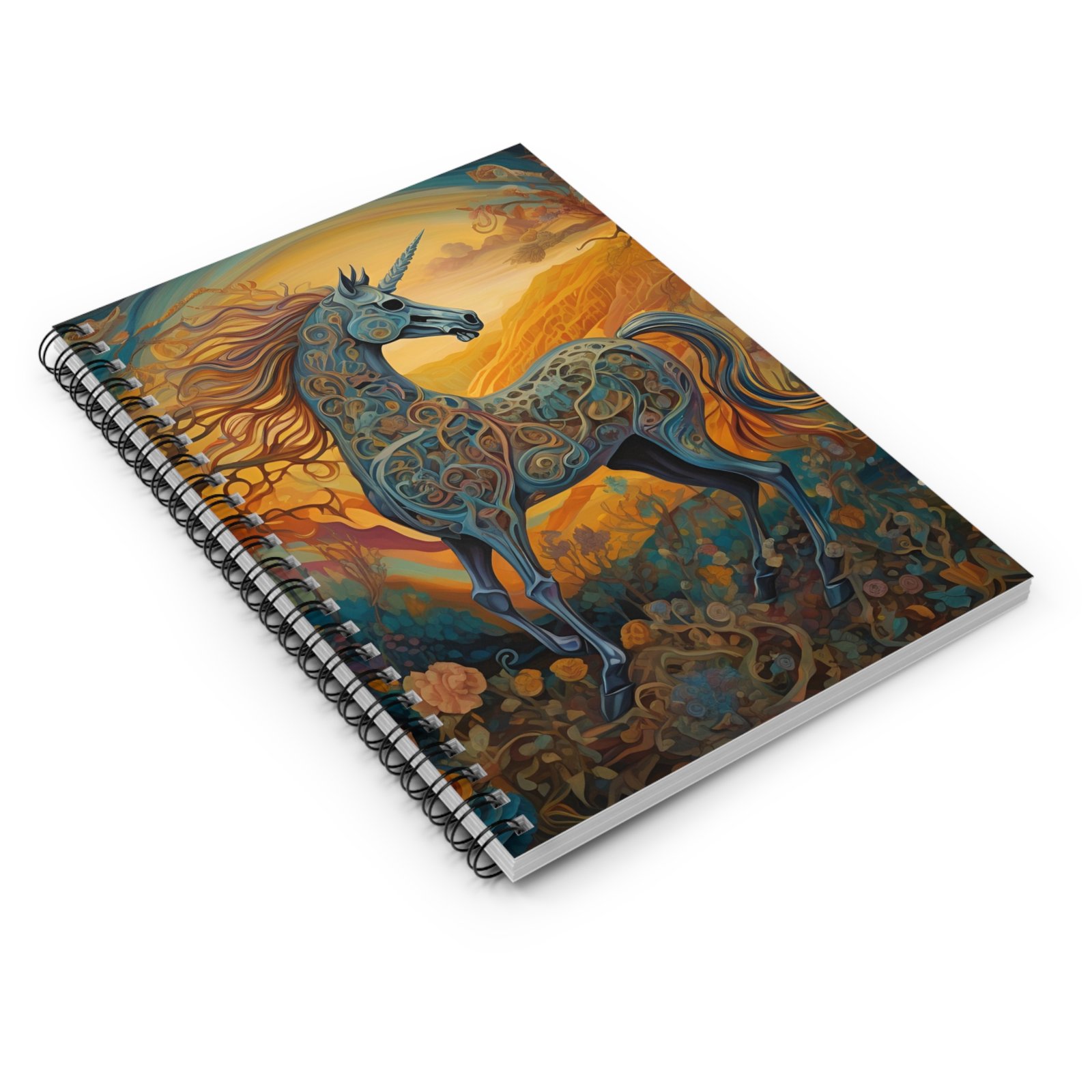IS_4827 Bohemian Unicorn Spiral Notebook - Image 3