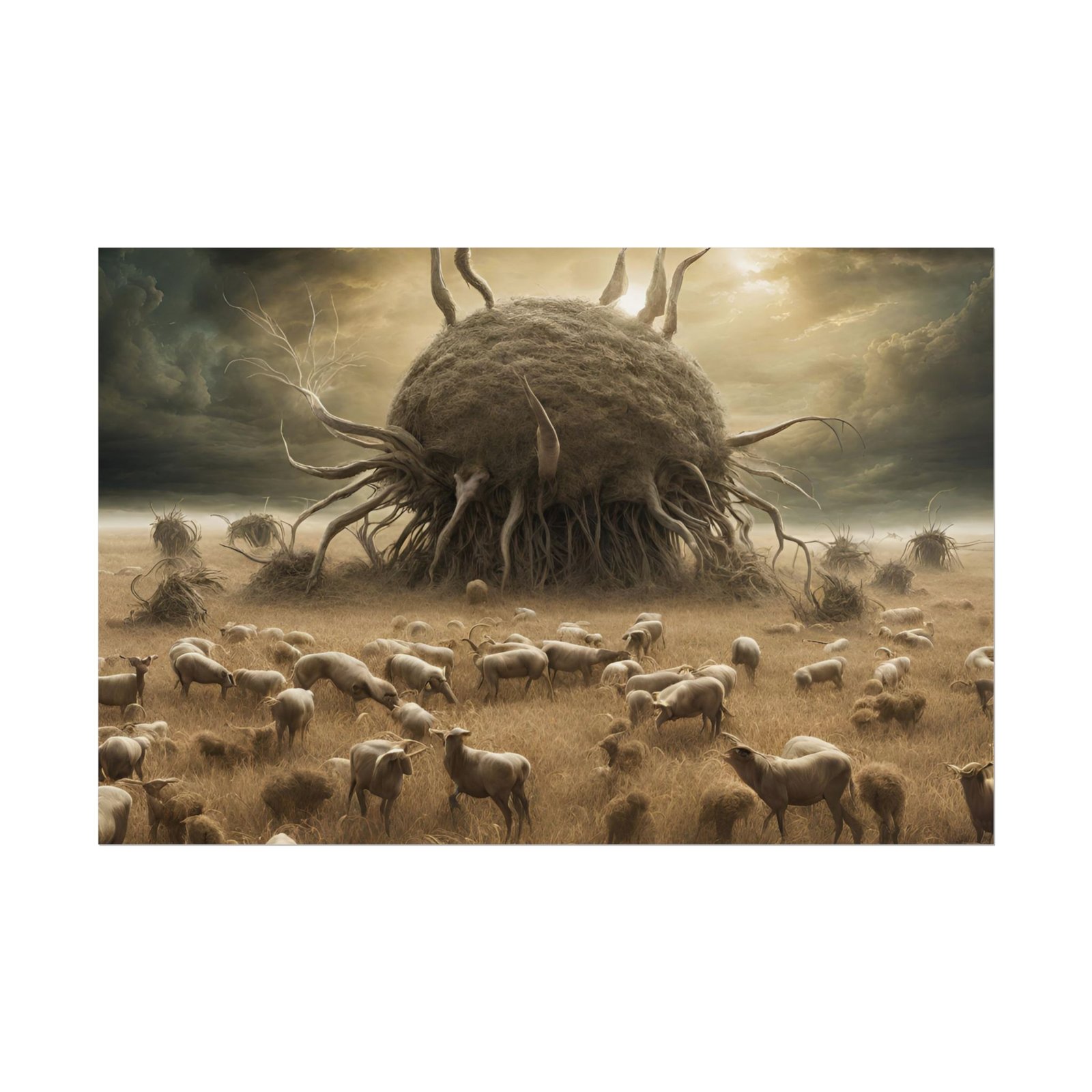 Surreal Mystical Nature Landscape Rolled Poster