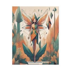 IS_1256 Geometric Fairy Rolled Poster