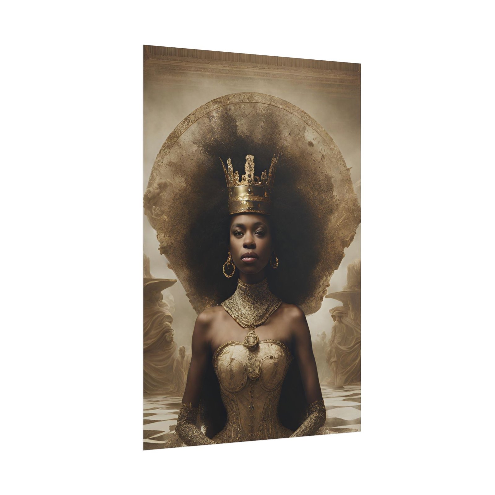 IS_0364 Majestic Queen Rolled Poster - Elegant Home Decor - Image 3