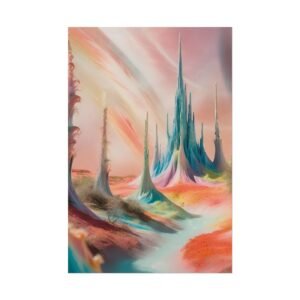 Dreamy Abstract Landscape Rolled Poster