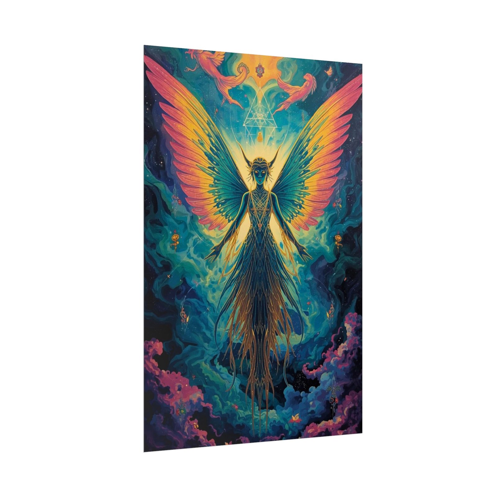 IS_6665 Angel Wings Fantasy Rolled Poster — Vibrant Spiritual Artwork - Image 2