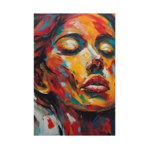 Abstract Expressionism Face Rolled Poster