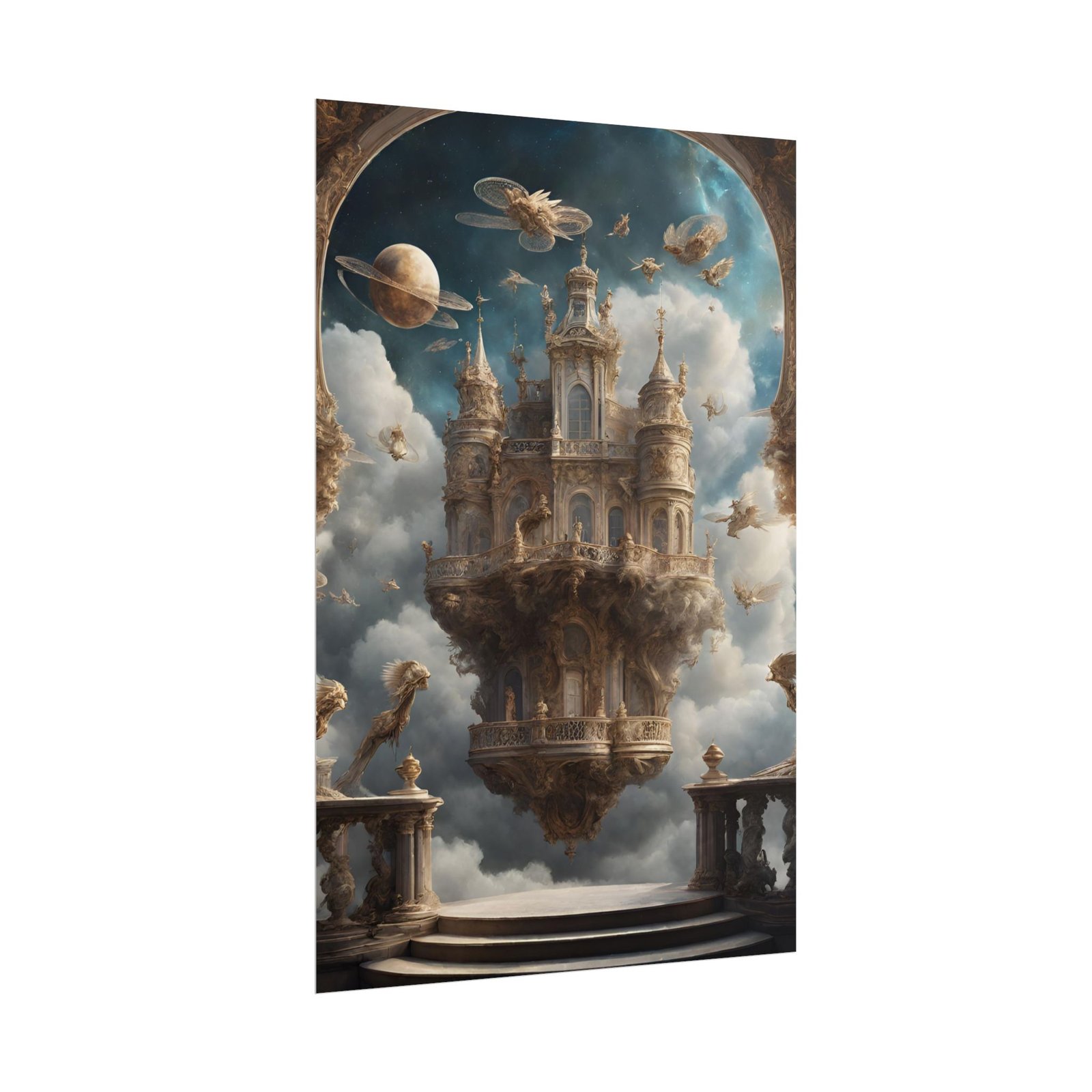 IS_0057 Fantasy Castle Rolled Poster - Image 3