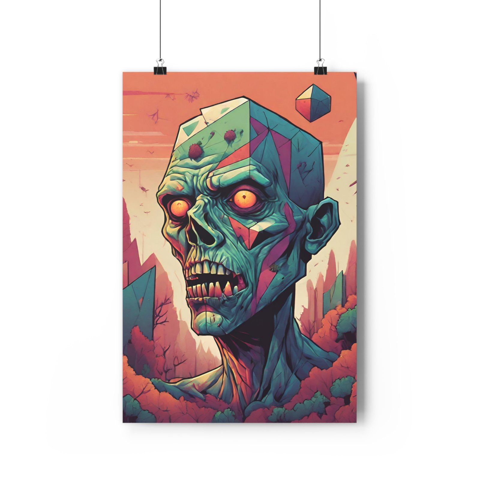 Vibrant Zombie Giclée Art Print - Image 2