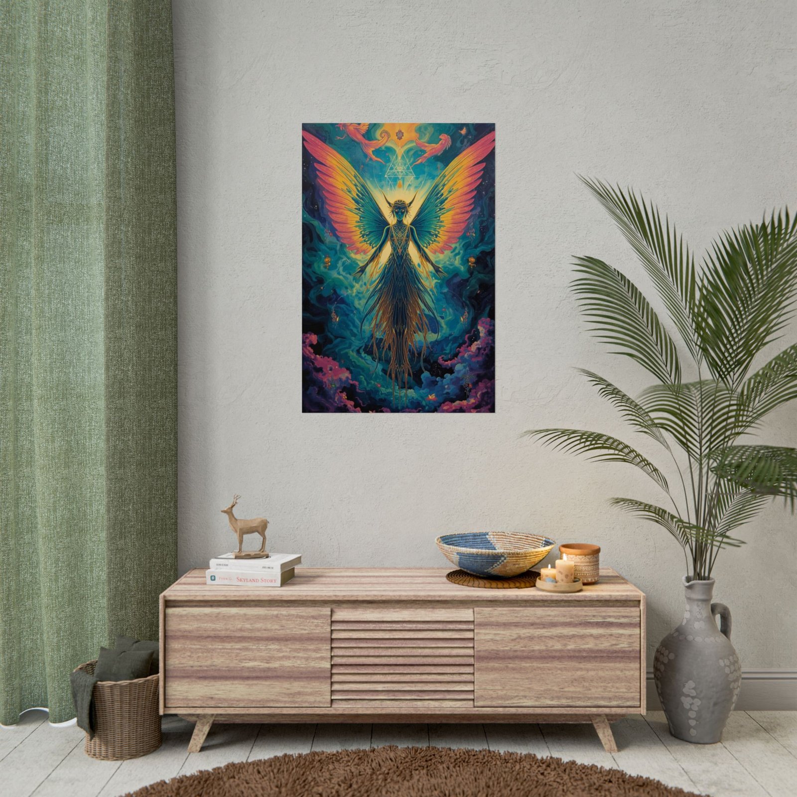 IS_6665 Angel Wings Fantasy Rolled Poster — Vibrant Spiritual Artwork - Image 3
