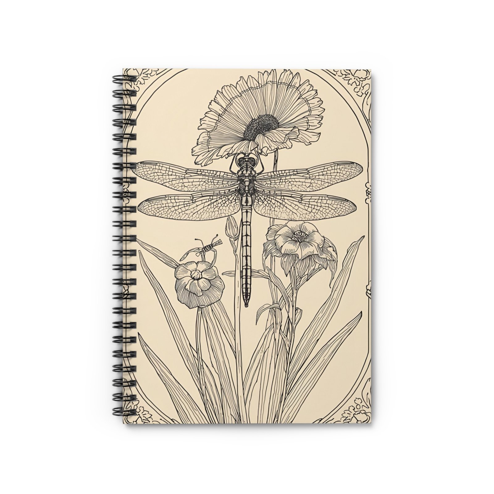 IS_6218 Botanical Dragonfly Spiral Notebook
