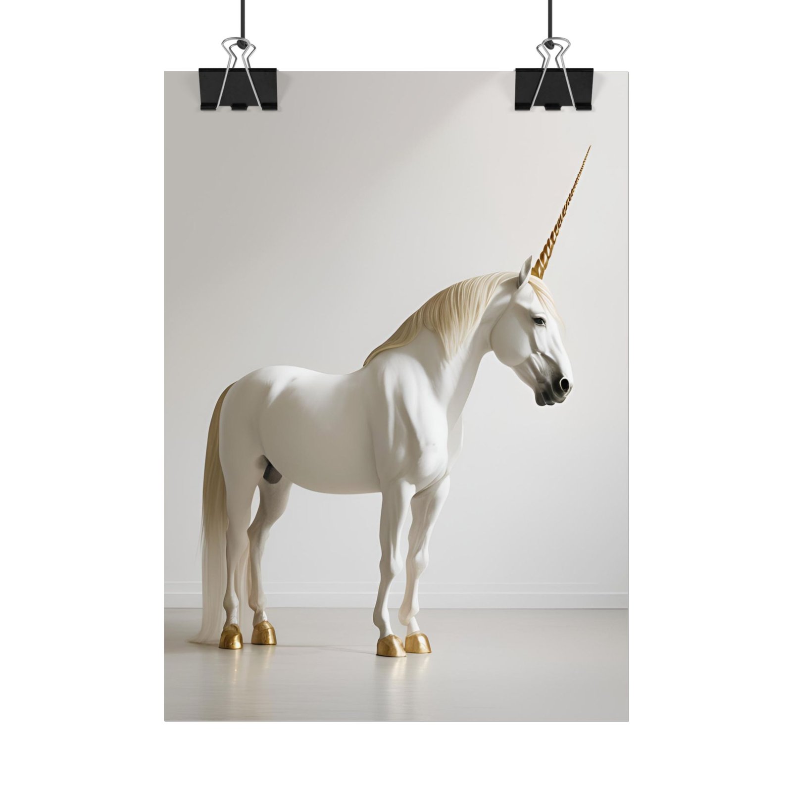 IS_4465 Majestic Unicorn Rolled Poster - Whimsical Home Decor - Image 2