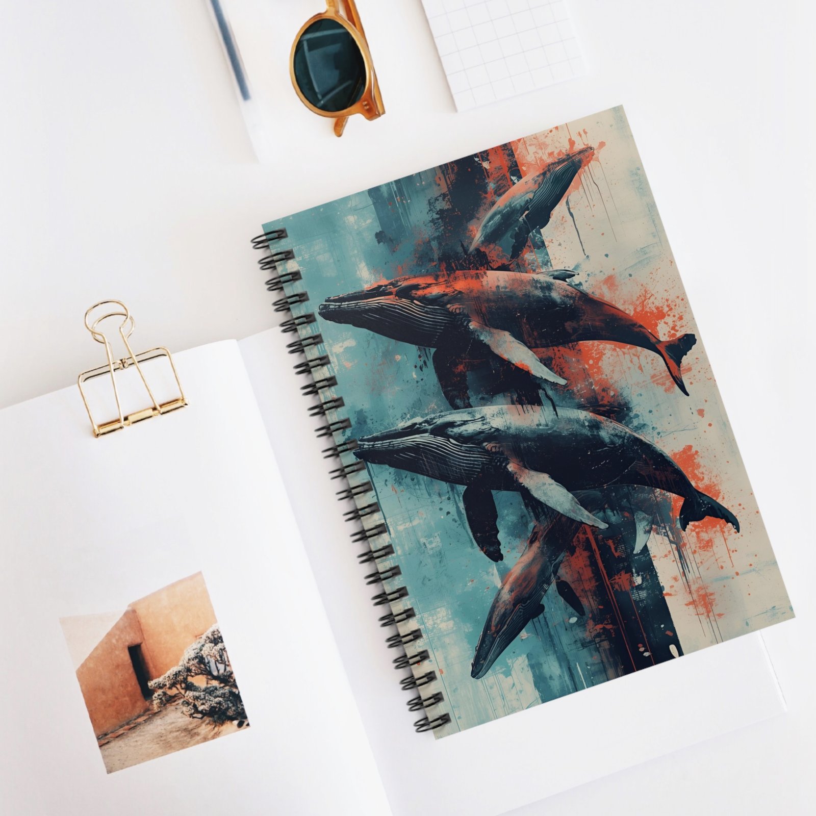 IS_6420 Whale Art Spiral Notebook - Image 5