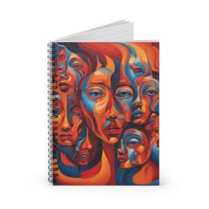 Expressionist Faces Spiral Notebook IS_3880