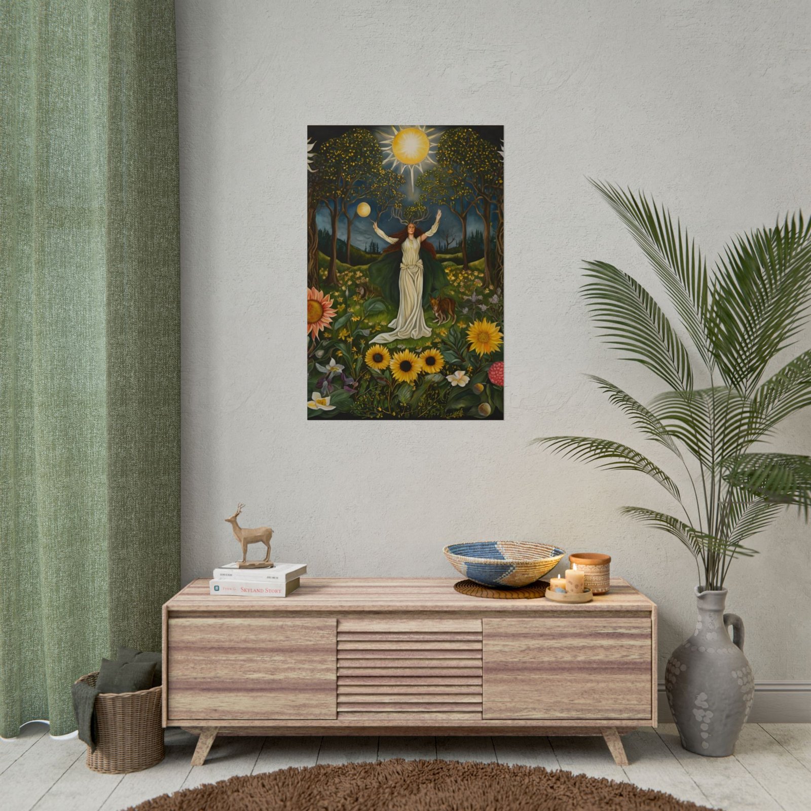 IS_4909 Vibrant Floral Rolled Poster - Image 8
