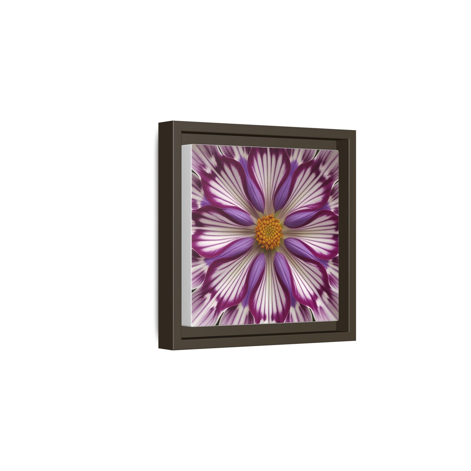 IS_4856 Framed Floral Kaleidoscope Matte Canvas Print - Image 8