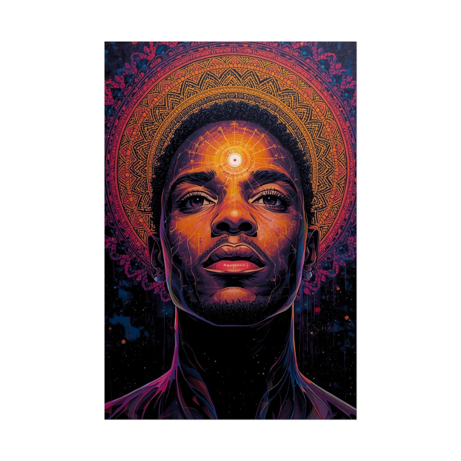 IS_6577 Spiritual Visionary Portrait Rolled Poster