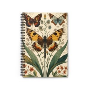 IS_6211 Botanical Butterfly Spiral Notebook