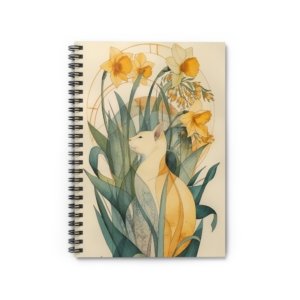 IS_6266 Daffodil Fox Spiral Notebook