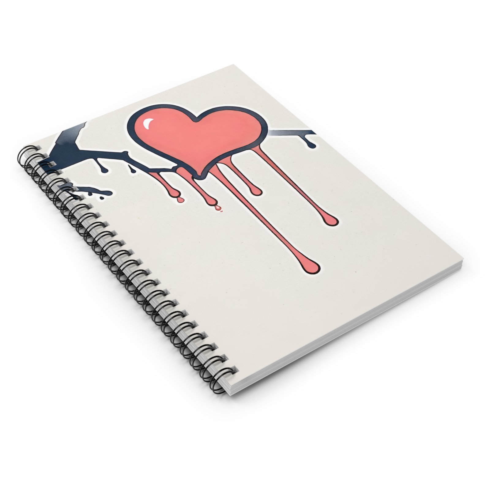Dripping Wet Heart Spiral Notebook - Image 3