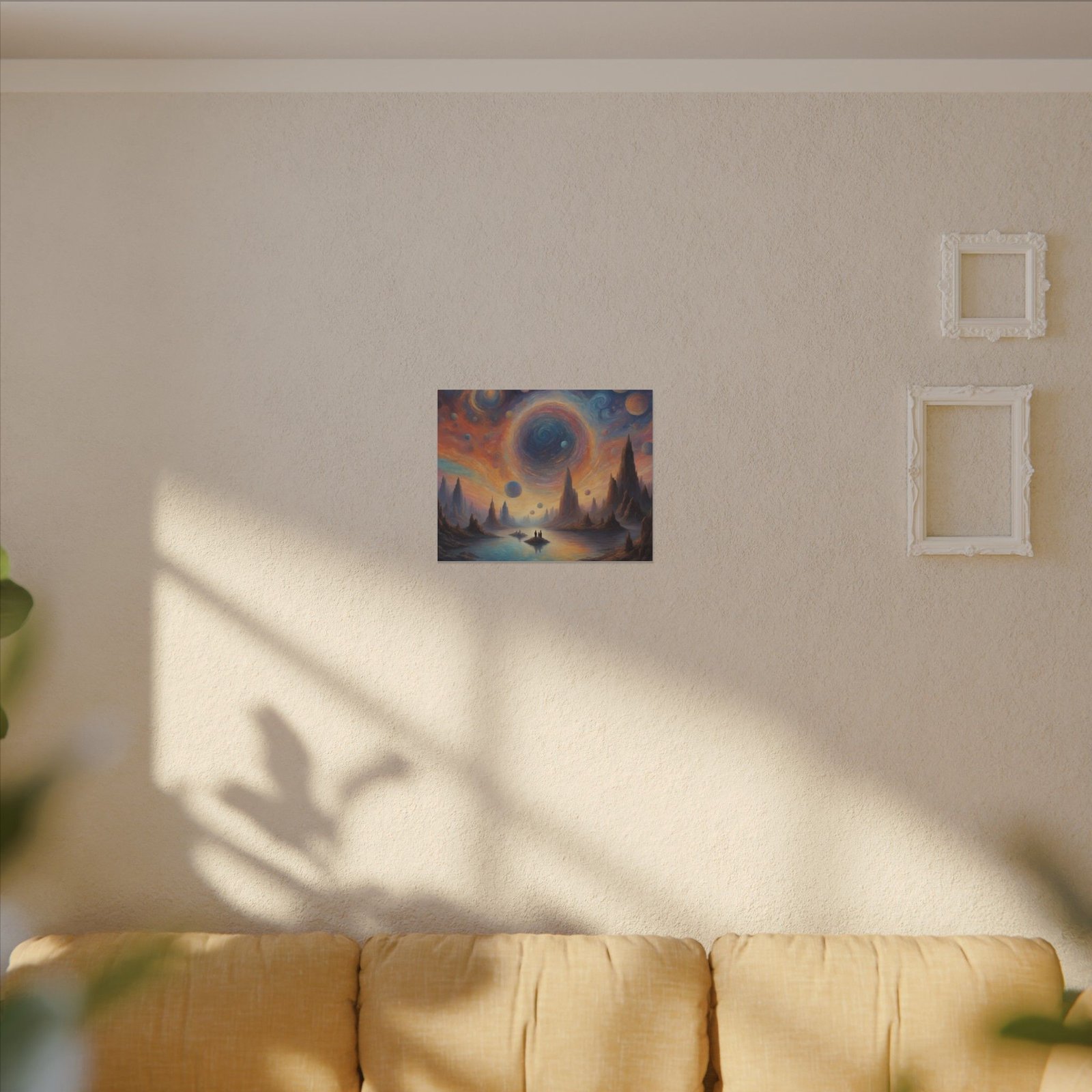 Stunning Space Landscape Matte Canvas 20x16" - Image 3