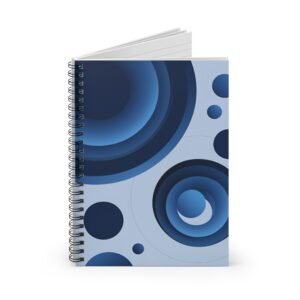 IS_5300 Blue Geometric Spiral Notebook