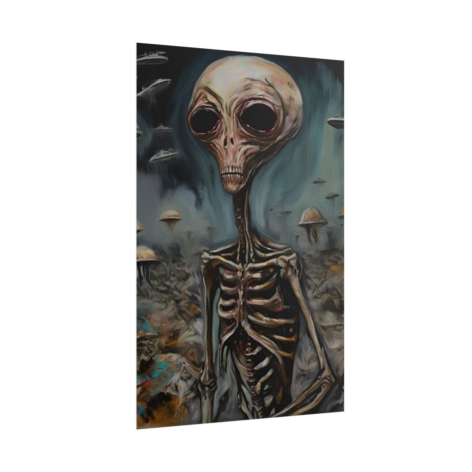 Alien Skeleton Rolled Poster - Image 4