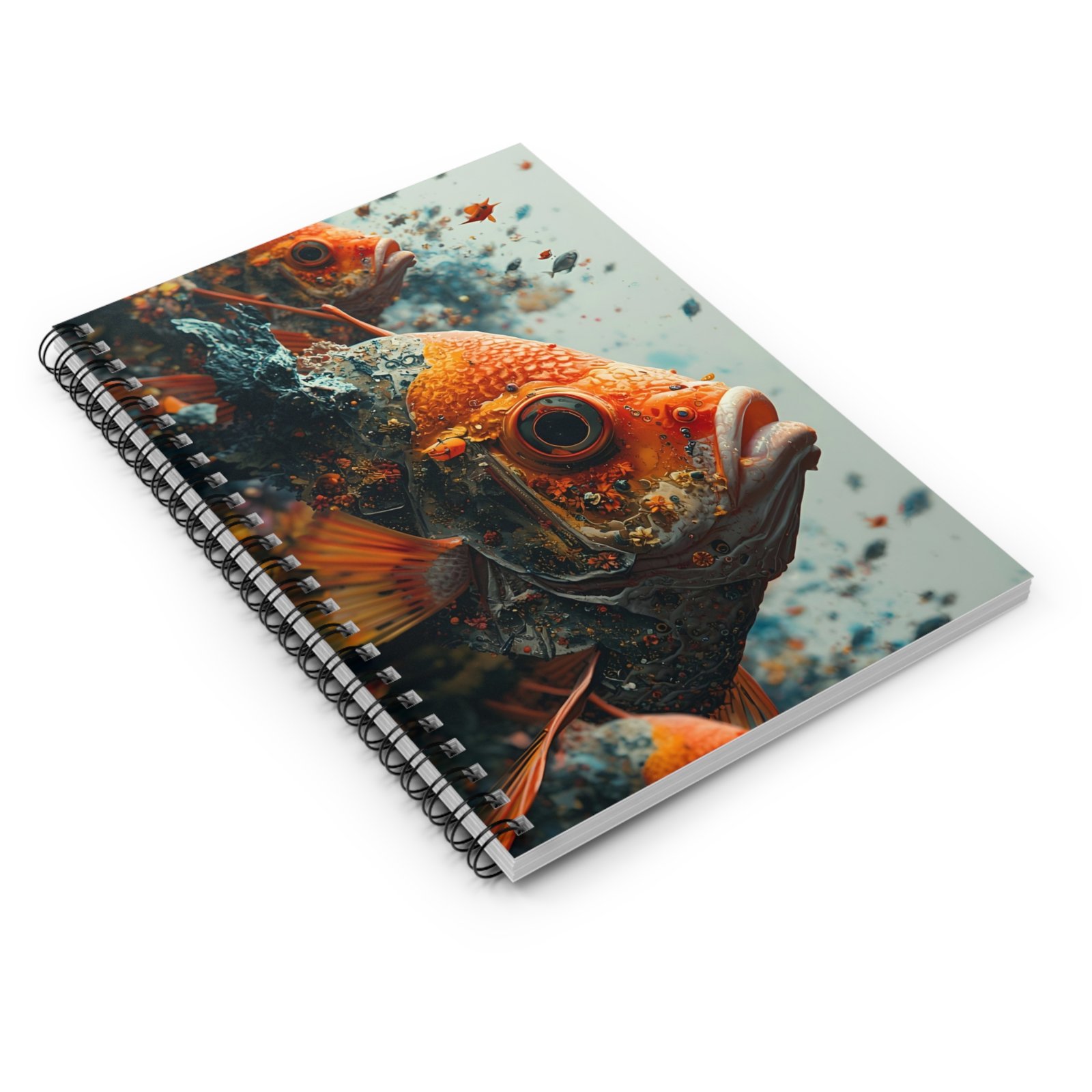 IS_6491 Goldfish Art Spiral Notebook - Image 3