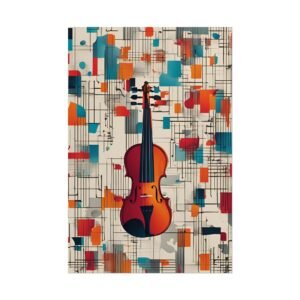 Abstract Violin Art Rolled Poster