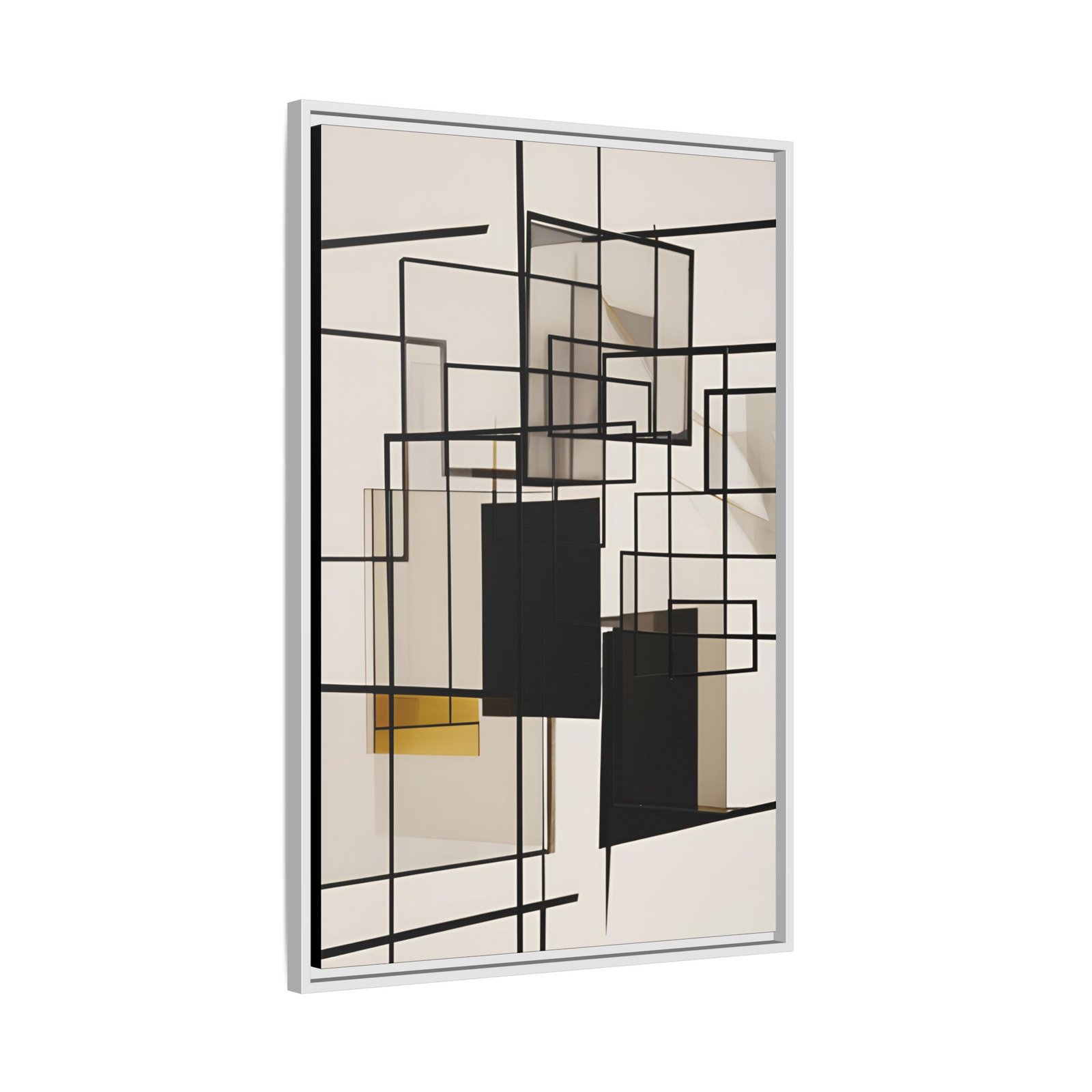 Suprematism Abstract Modern Neutral Shapes FRAMED 24x36" - Image 2