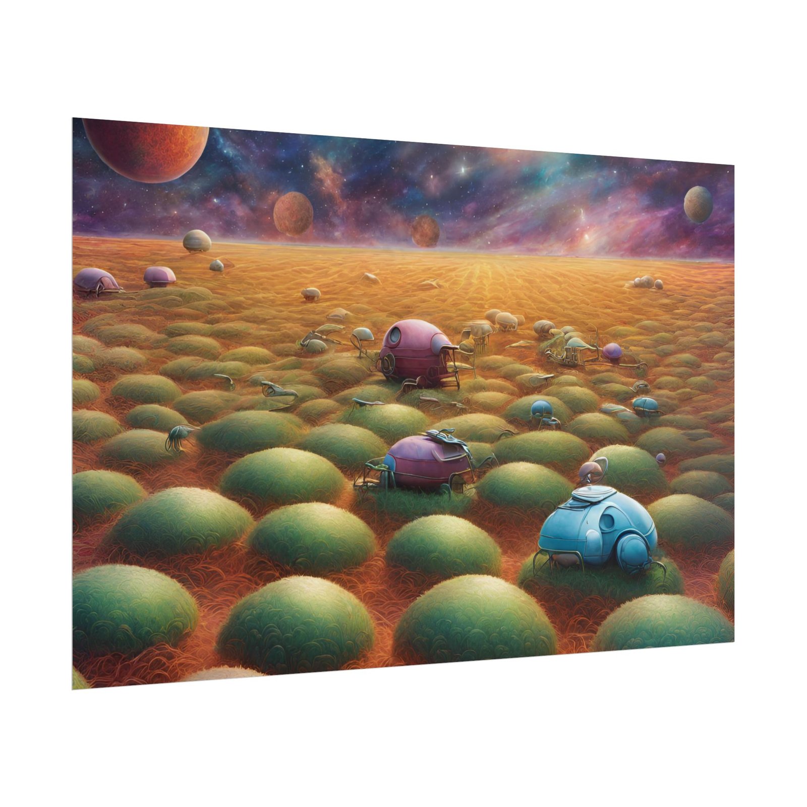 Futuristic Sci-Fi Landscape Rolled Poster - Image 2