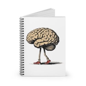 Creative Brain Art Spiral Notebook