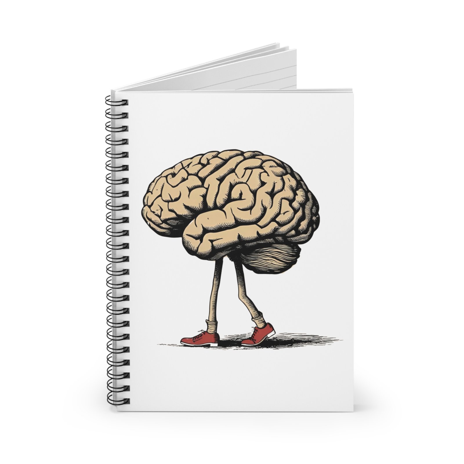 Creative Brain Art Spiral Notebook