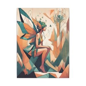 Abstract Geometrical Fairy Matte Canvas