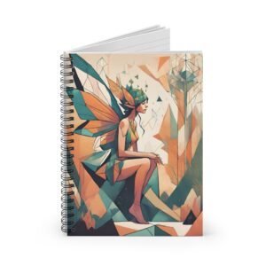 Abstract Geometrical Fairy Spiral Notebook