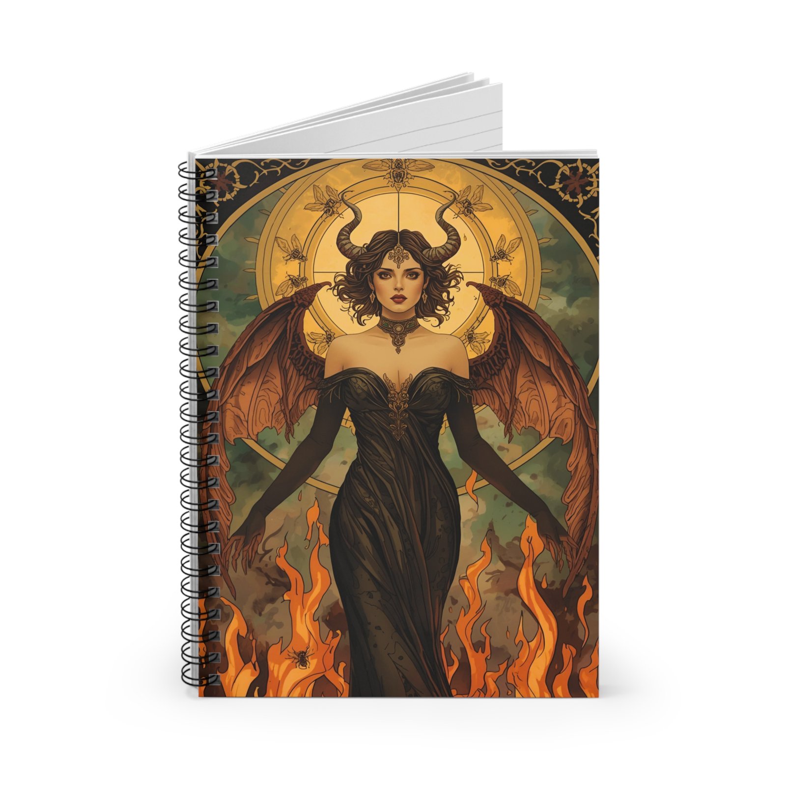 IS_6266 Satanic Femme Fatale Spiral Notebook - Image 2
