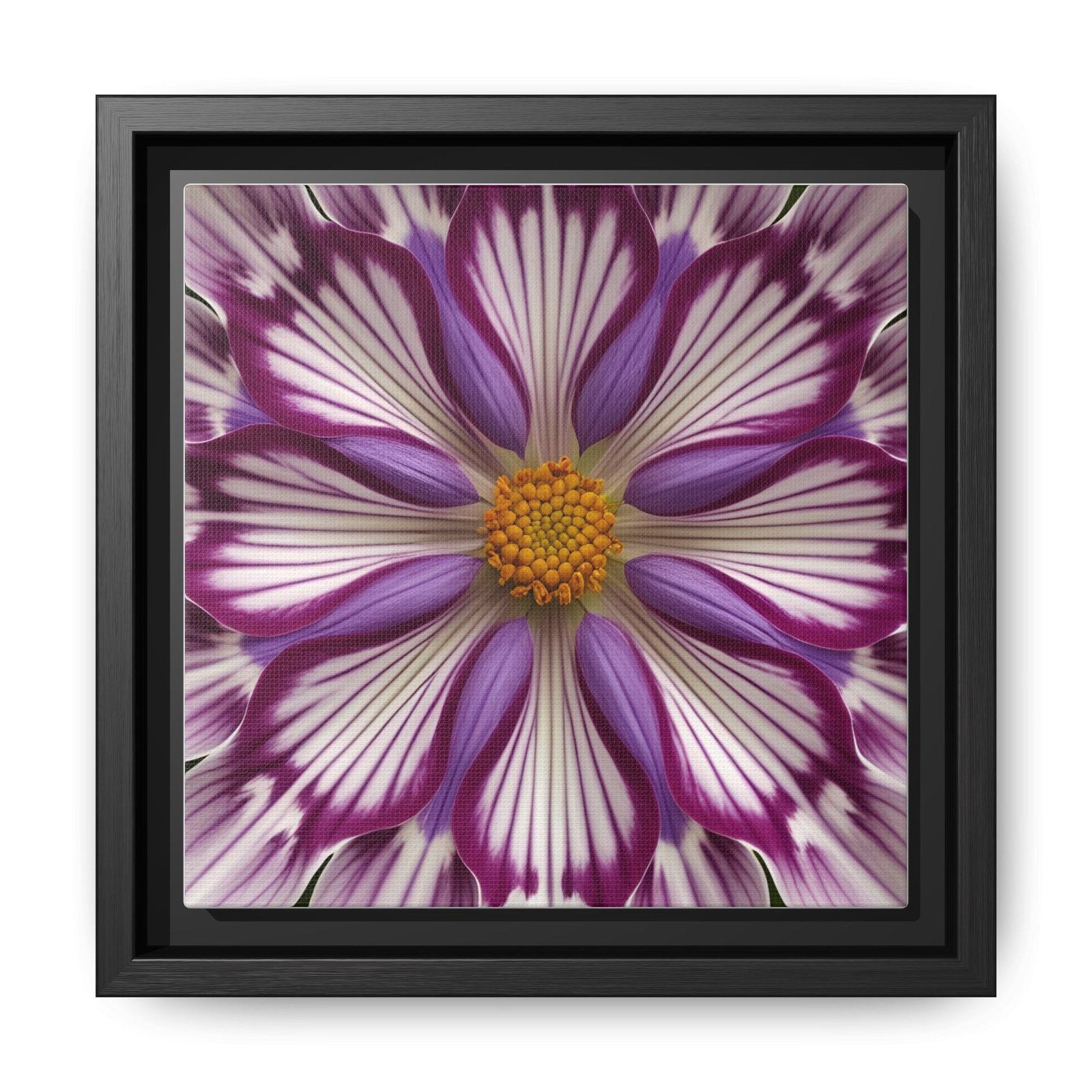 IS_4856 Framed Floral Kaleidoscope Matte Canvas Print - Image 4