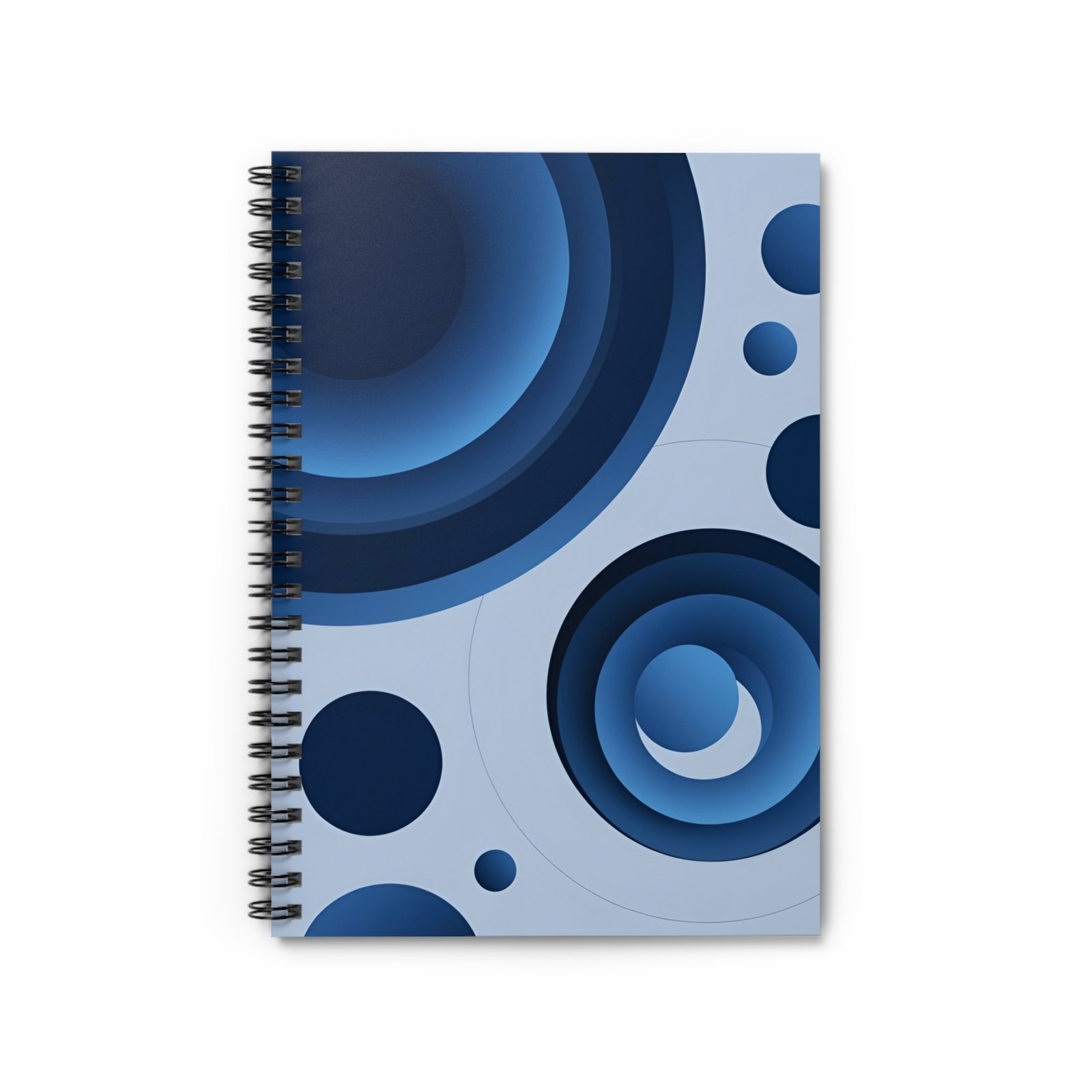 IS_5300 Blue Geometric Spiral Notebook - Image 2