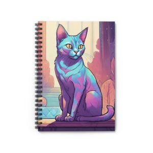 IS_1292 Iridescent Cat Spiral Notebook