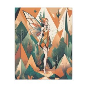 Abstract Geometrical Fairy Matte Canvas 16x20"