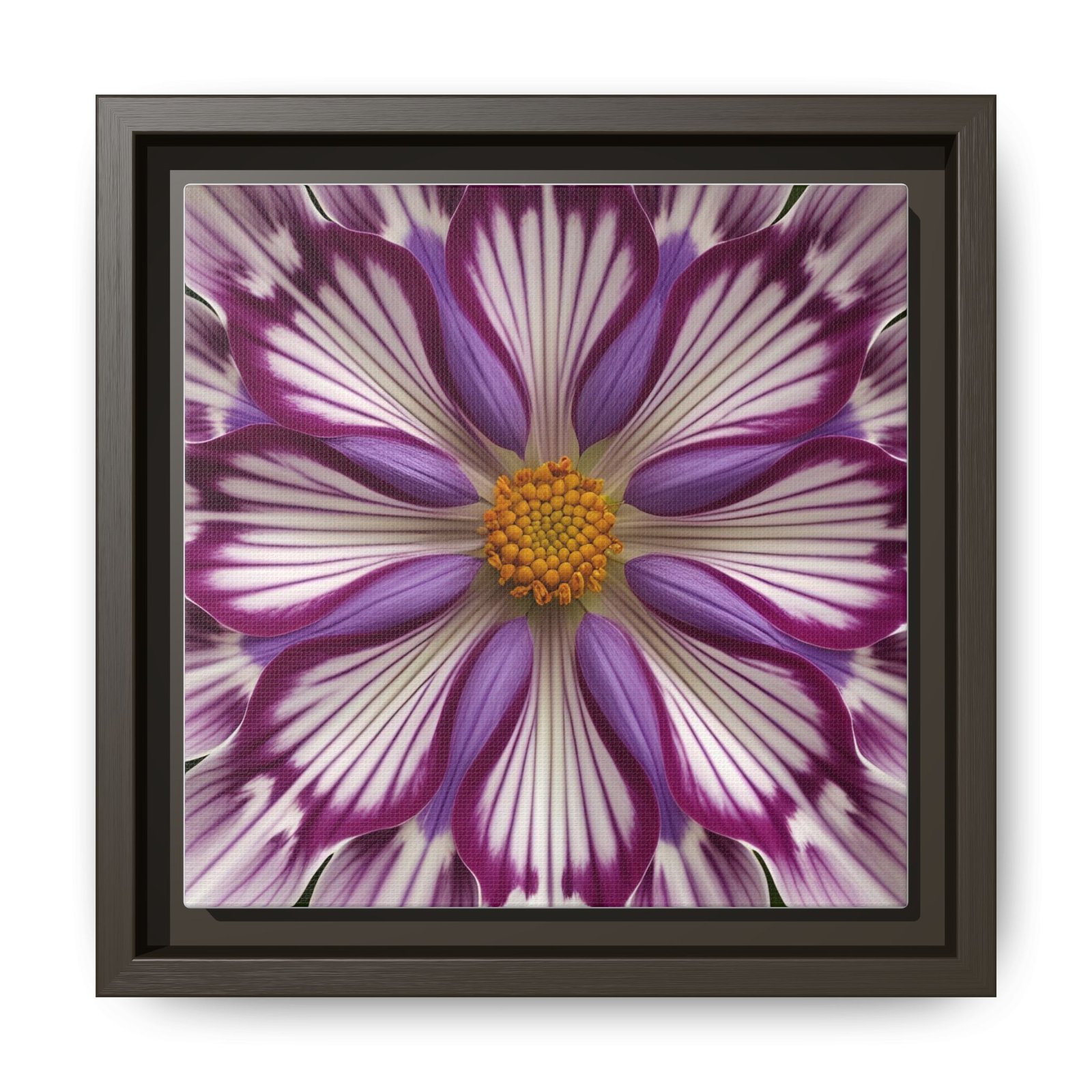 IS_4856 Framed Floral Kaleidoscope Matte Canvas Print - Image 7