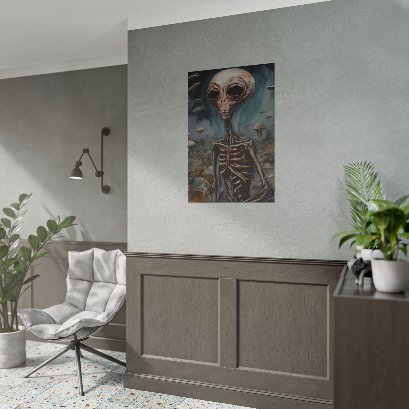 Alien Skeleton Rolled Poster - Image 5