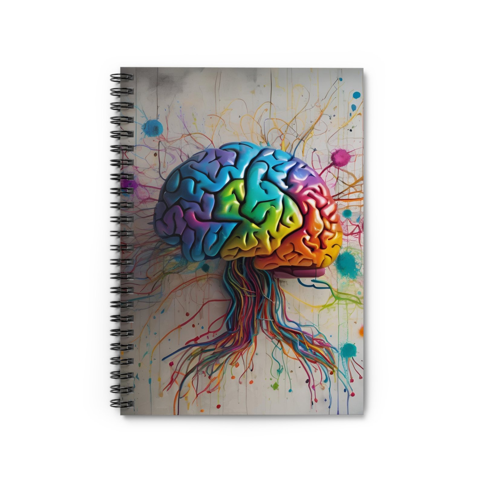 IS_4910 Colorful Brain Spiral Notebook - Image 2