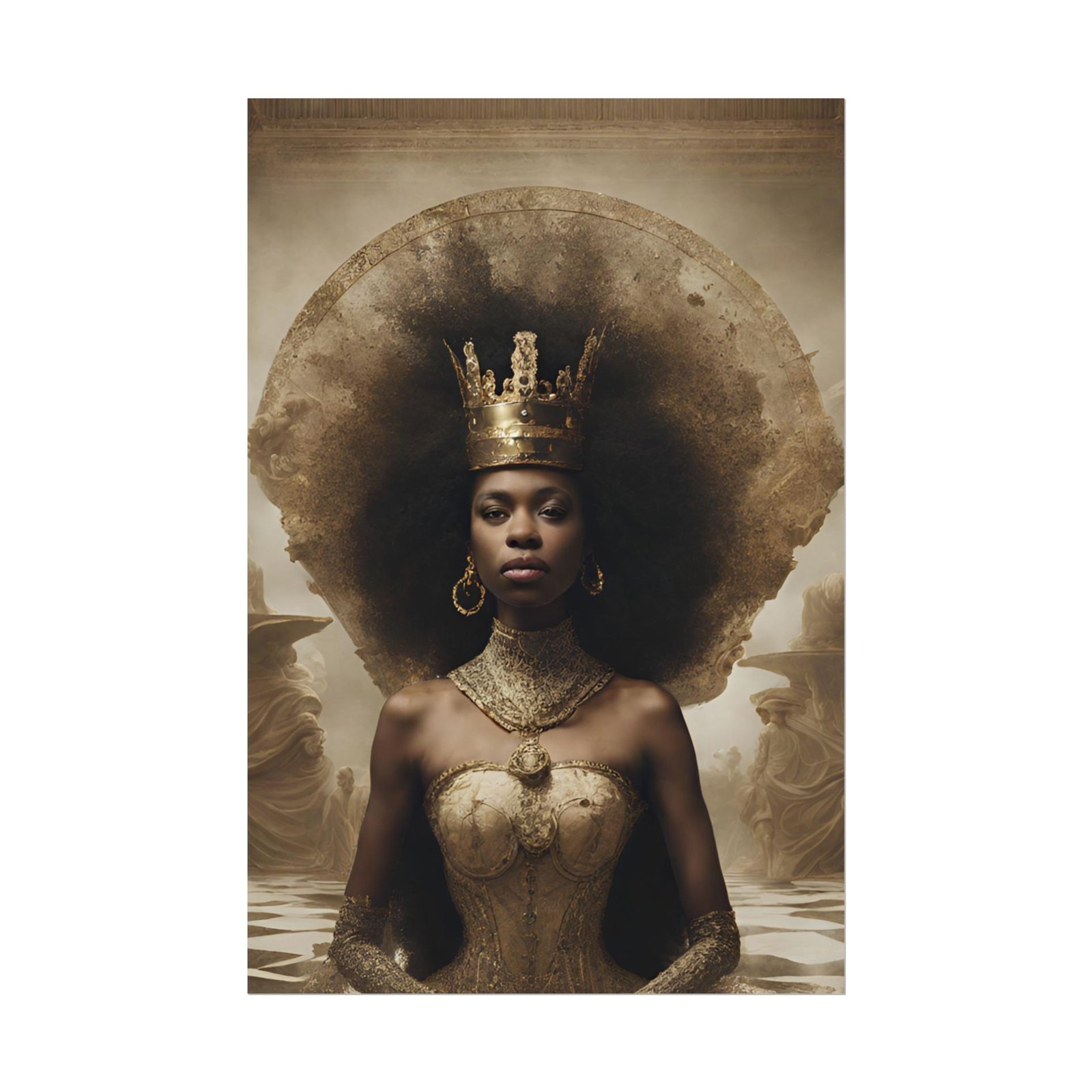 IS_0364 Majestic Queen Rolled Poster - Elegant Home Decor - Image 5