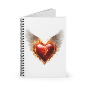 IS_1275 Heart with Wings Spiral Notebook