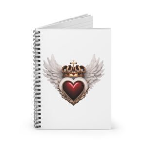 IS_1274 Crowned Heart Spiral Notebook