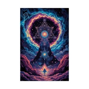 IS_6660 Mystic Journey Rolled Poster — Psychedelic Cosmic Wall Art