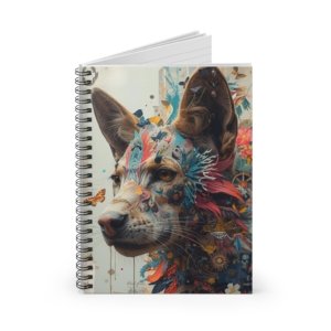 IS_6482 Floral Fox Spiral Notebook