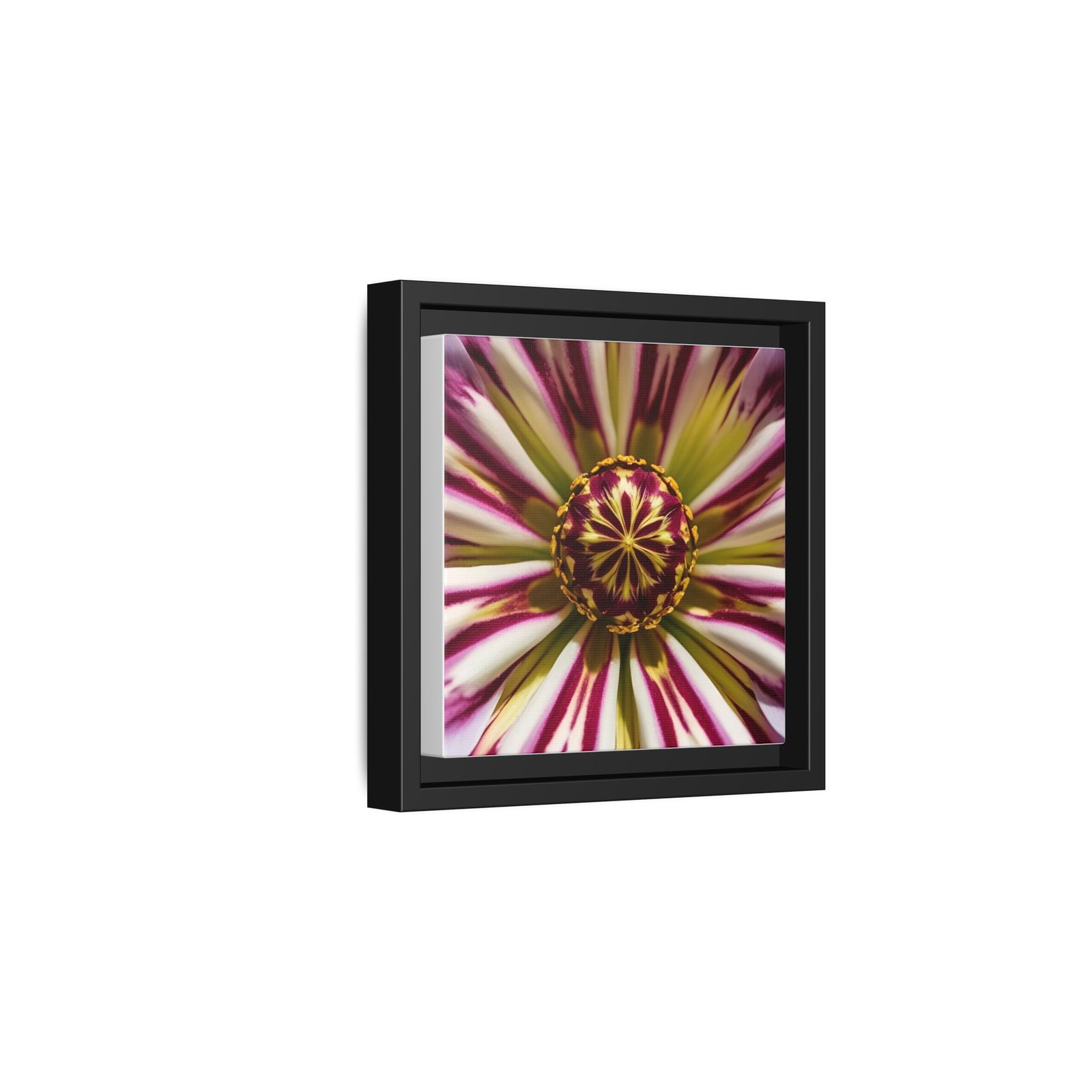 IS_4861 Framed Floral Burst Matte Canvas Wall Art - Image 5