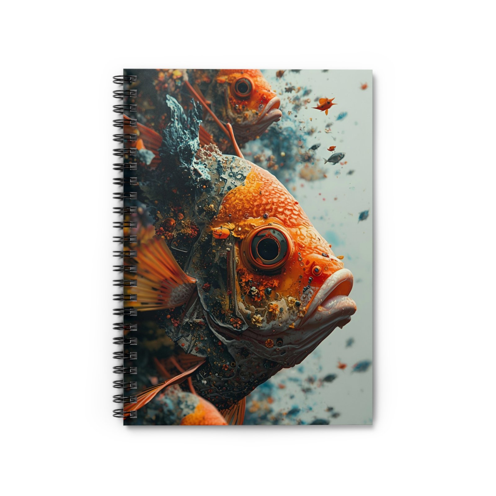 IS_6491 Goldfish Art Spiral Notebook - Image 2
