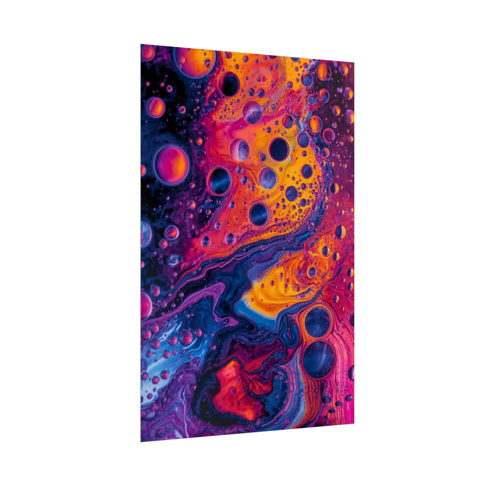 IS_6618 Psychedelic Abstract Rolled Poster — Colorful Fluid Ink Art Print - Image 2