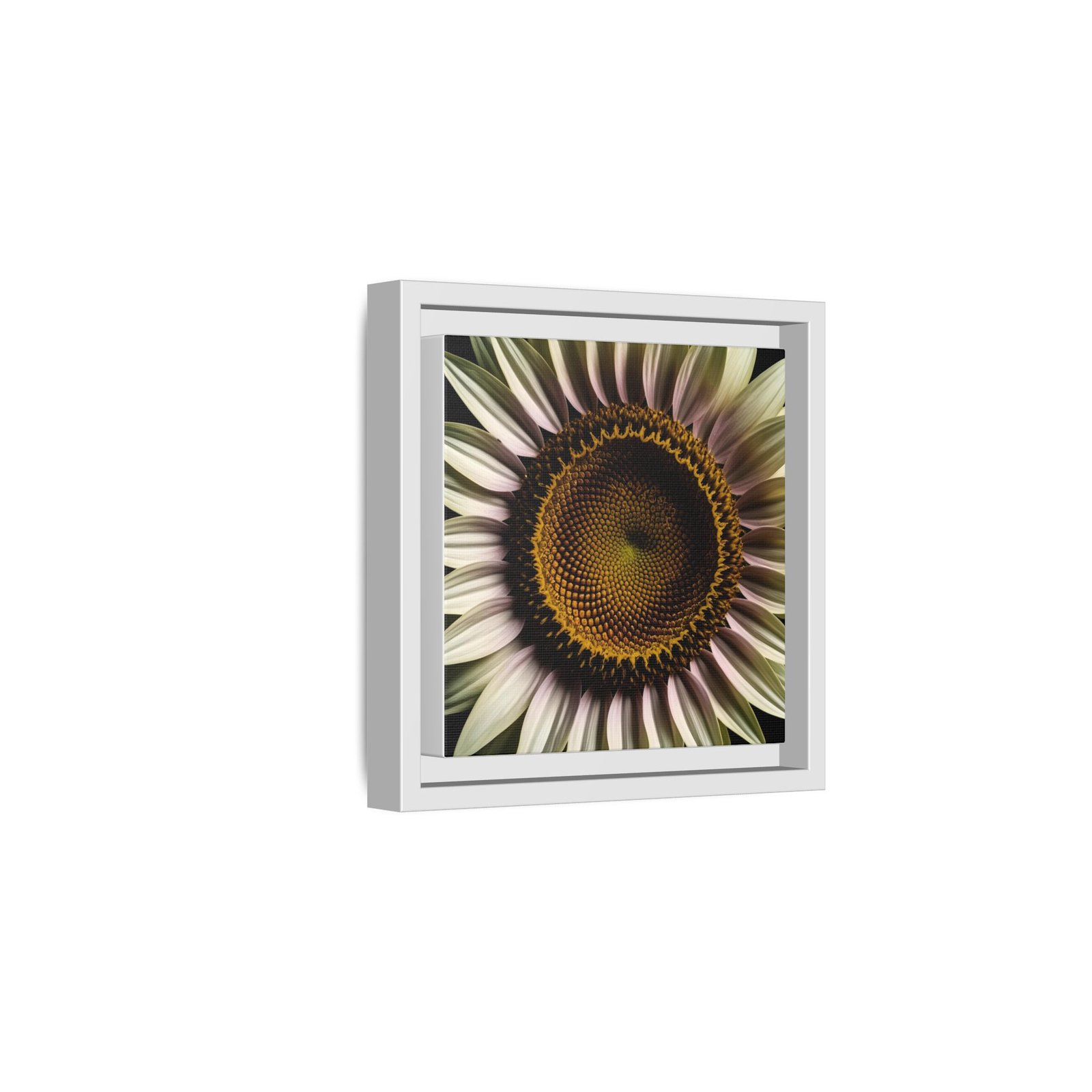 IS_4862 Framed Sunflower Macro Matte Canvas — Botanical Wall Art - Image 8