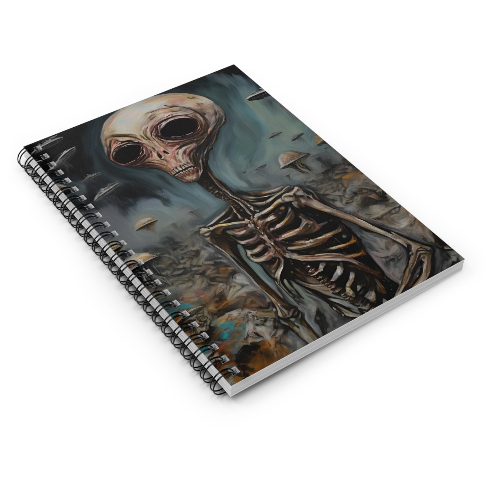 IS_4168 Alien-Inspired Ruled Spiral Notebook for Creative Minds - Image 3