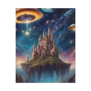 IS_0335 Fantasy Space Castle Rolled Posters
